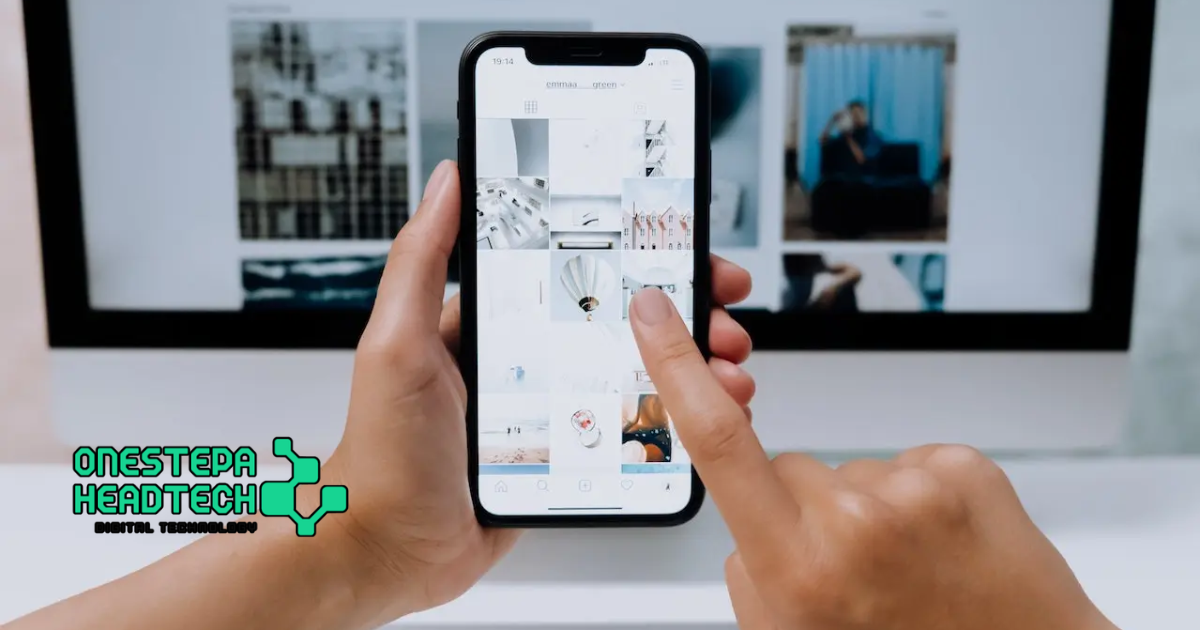 Tampilan desain web responsif modern pada layar laptop dan smartphone